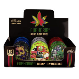 Euphoria plastična mrvilica za duhan 63 mm - 3 dijela